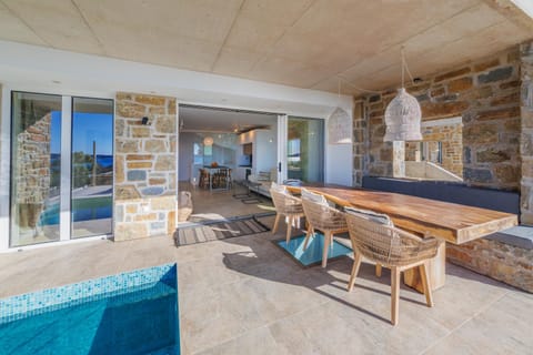 Villa Ammos with Private Pool, Sauna & Seaview Villa in Messenia