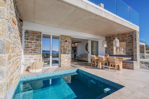 Villa Ammos with Private Pool, Sauna & Seaview Villa in Messenia