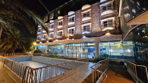 Property building, Night, Pool view
