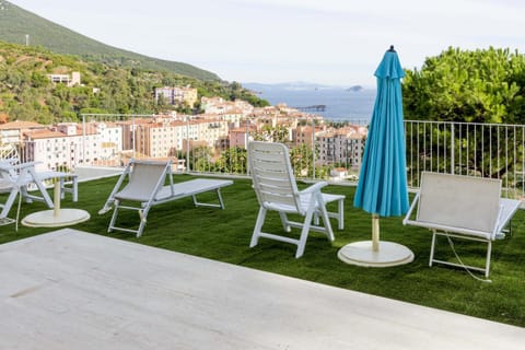 Patio, Day, Natural landscape, Balcony/Terrace, Mountain view, Sea view, sunbed