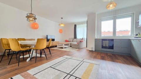 Living room, kitchen