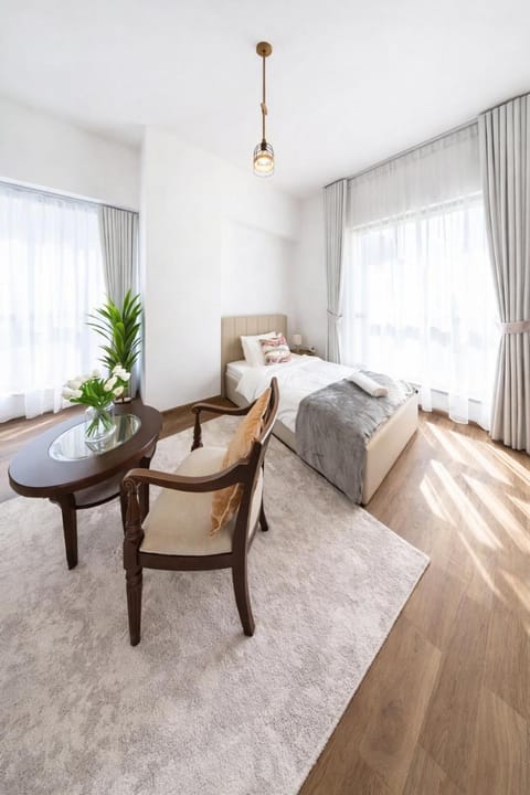 Lux 4BR JBR I Sea View I Walk to Beach I Sleeps 12 Apartment in Dubai