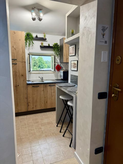 Kitchen or kitchenette, minibar, oven, stove