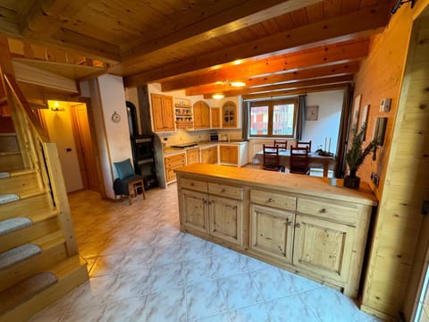 Living room, kitchen