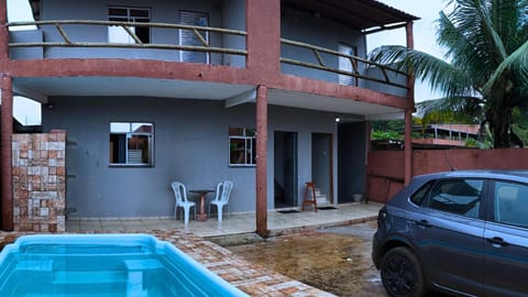 Property building, Patio, Pool view, Swimming pool, Parking