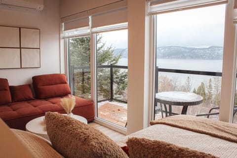Bed, View (from property/room), Living room