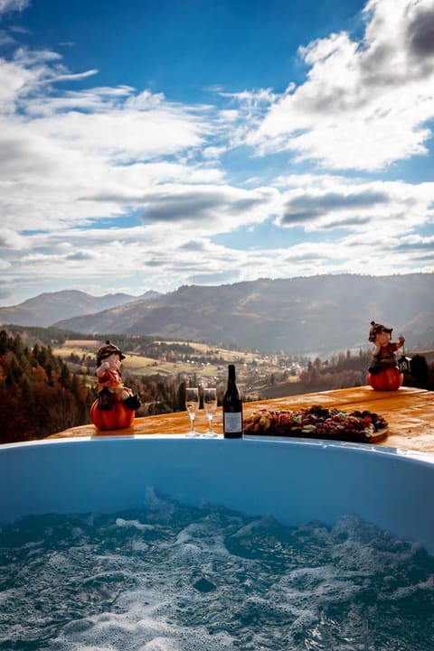 Nearby landmark, Day, Natural landscape, Hot Tub, Mountain view, Pool view, Swimming pool, group of guests