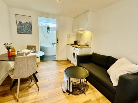 Kitchen or kitchenette, Living room, Dining area, laundry