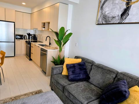 Kitchen or kitchenette, Living room, Seating area