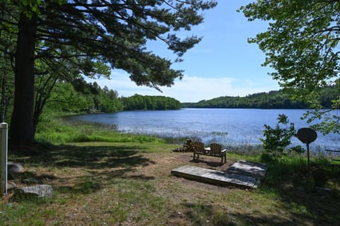 Authentic Maine Log Cabin Lakefront Cozy Cabin in Dedham