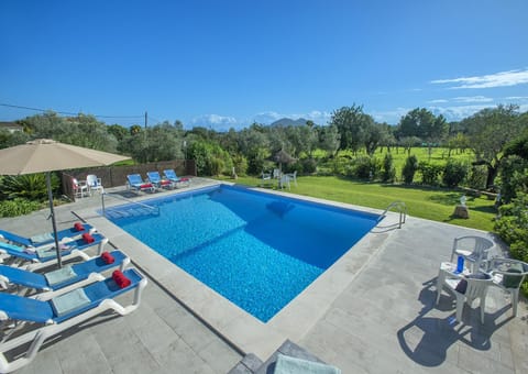 Day, Natural landscape, Garden, Garden view, Pool view, Swimming pool, sunbed