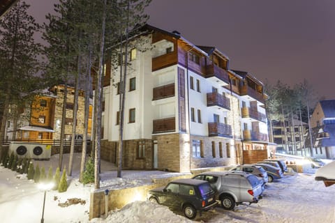 Property building, Facade/entrance, Night, Winter