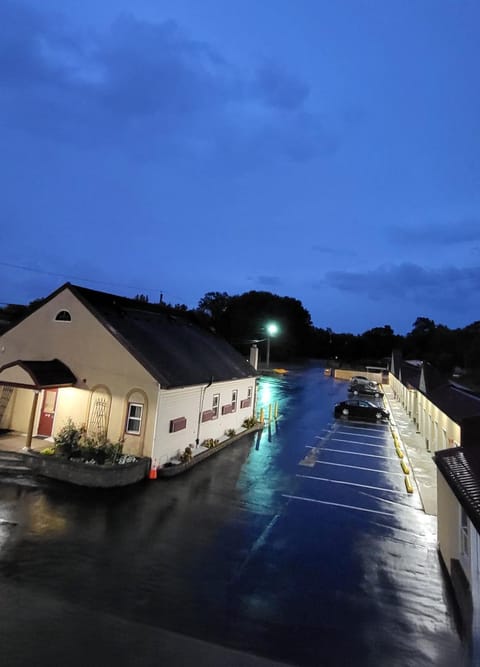Property building, Night, Parking