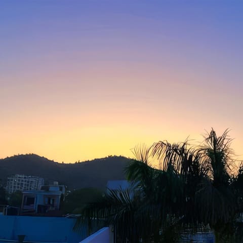 Mountain view, Sunset