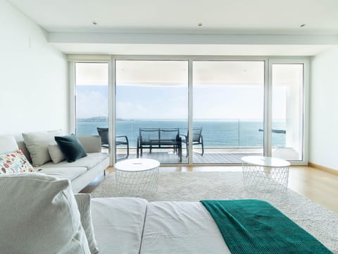 Living room, Seating area, Sea view