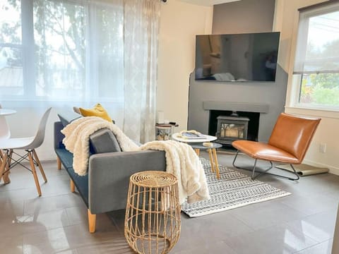 Hot Tub Bright Modern steps to downtown Apartment in San Anselmo