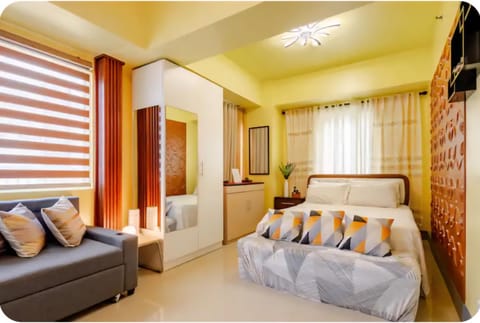Bed, Bedroom, wardrobe, air conditioner