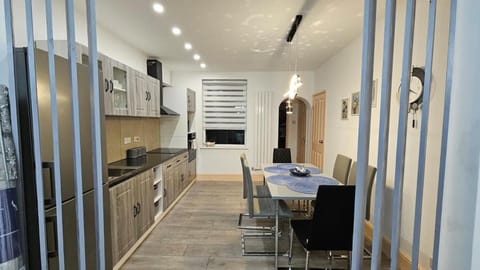 Dining area, oven, kitchen