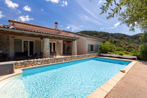 Property building, Living room, Swimming pool