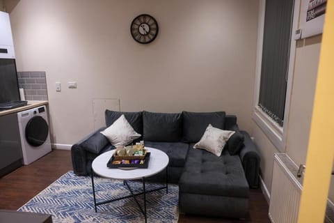 Living room, Seating area, oven, washing machine