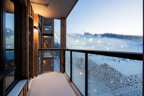 Winter, View (from property/room), Balcony/Terrace, Mountain view