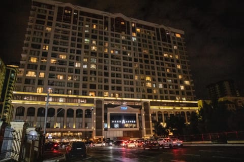 Property building, Night, City view, Parking