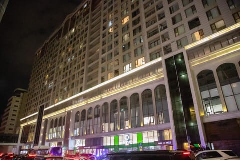 Property building, Night, City view, Parking