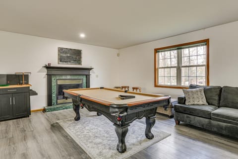 Hike, Ski and Game Spacious Poconos Home with Yard House in Coolbaugh Township