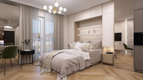 Bed, Photo of the whole room, Seating area, Bedroom