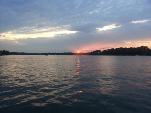 Natural landscape, Lake view, Sunset