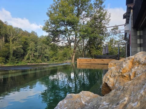 Natural landscape, River view, Swimming pool