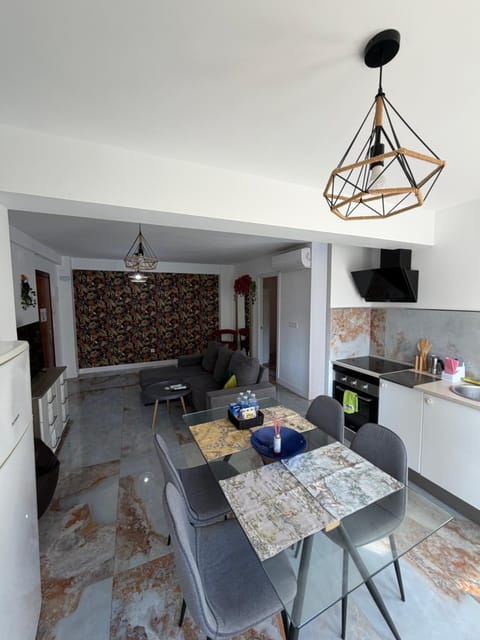 Living room, kitchen