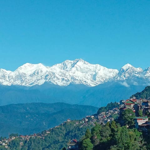 Day, Natural landscape, Winter, Mountain view
