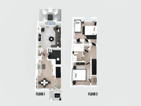 Near Ark Private Parking Patio 2 bed 1&half Bath House in Williamstown