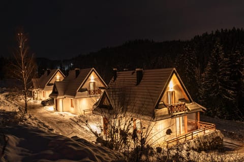 Property building, Night, Natural landscape, Winter