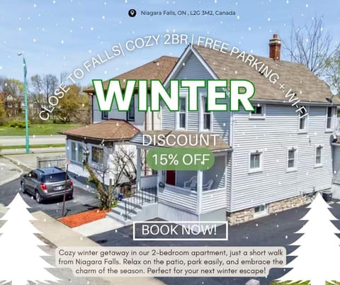 Niagara Falls Retreat 2BR with Parking Apartment in Niagara Falls
