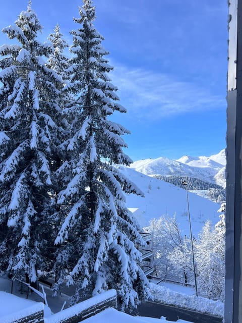 Natural landscape, Winter, Skiing, Mountain view