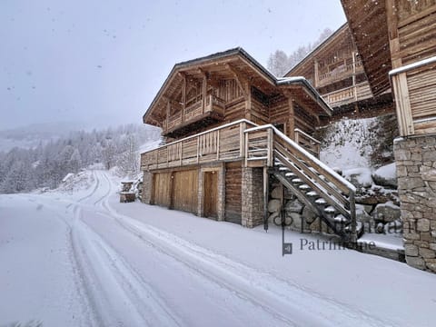 Property building, Winter, Mountain view