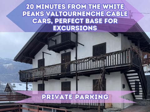 Property building, Text overlay, Mountain view