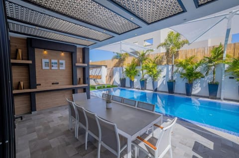 Patio, Pool view