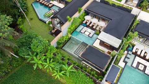 Property building, Bird's eye view, Garden view, Pool view, Swimming pool