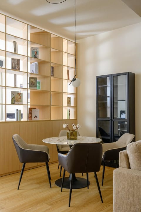Dining area, air conditioner