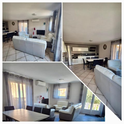 Communal lounge/ TV room, Kitchen or kitchenette, Living room, Dining area, air conditioner