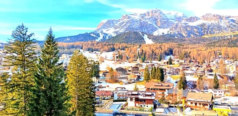 Luminoso e centralissimo attico, splendida vista panoramica sulle Dolomiti e sulle piste olimpiche Apartment in Cortina d Ampezzo