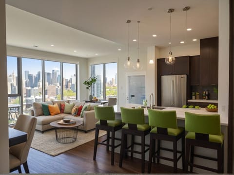 Kitchen or kitchenette, Living room