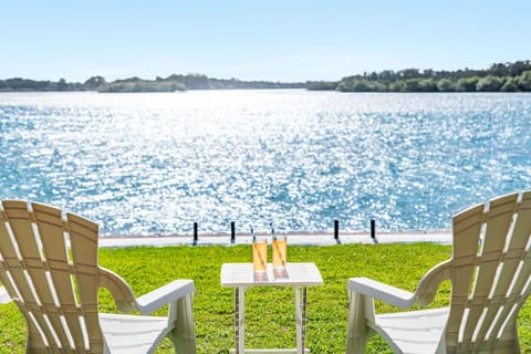 Spring, Day, Seating area, River view