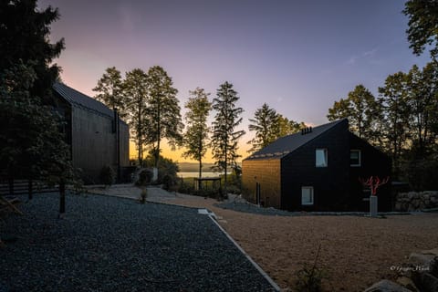 Property building, Natural landscape, Sunset