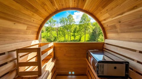 Mountain Retreat Sauna Outdoor Dining Nature House in Swannanoa