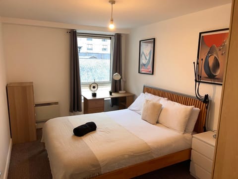 Bed, Photo of the whole room, Bedroom, towels, wardrobe