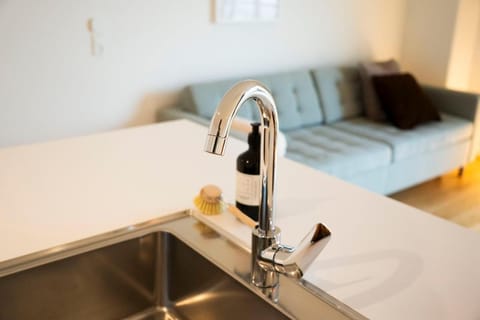 Living room, kitchen